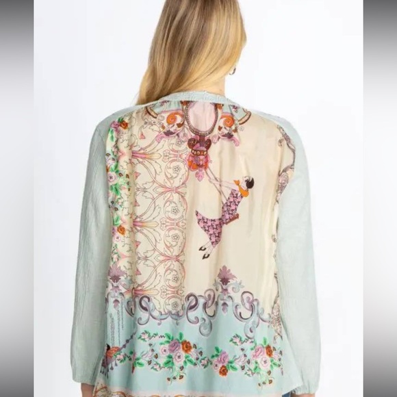 Johnny Was‎ VIVIANA EFFORTLESS SCARF BLOUSE Size Medium (see Measurements) - Picture 7 of 14